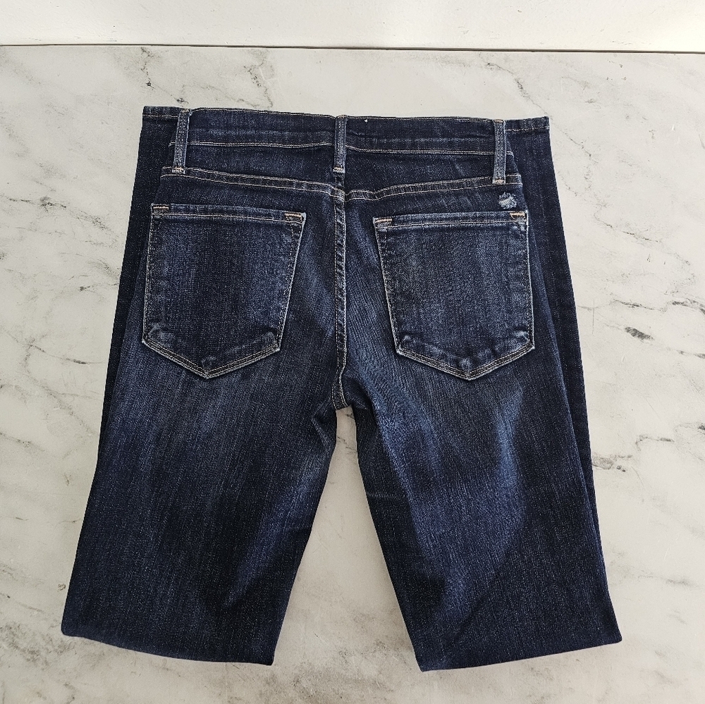 Frame Denim Le Skinny De Jeanne Mid Rise‎ Blue Jeans 26 Preowned - Picture 6 of 8